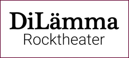 DiLämma Rocktheater: Website Konzeption, Texte, SEO. Logo DiLämma Rocktheater: feinste Rockgeschichte(n). Bargetheide, Hamburg, Nachbarn im Lockdown, Der Spiegel, Neuland, Gier, Staub und Glanz